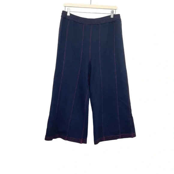 Anthropologie Navy Cropped Pants - Picture 2 of 8